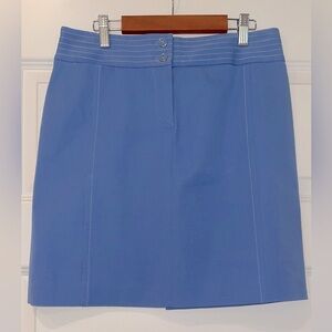 J. McLaughlin Women's Coastal Blue Above the Knee Skirt Size 4